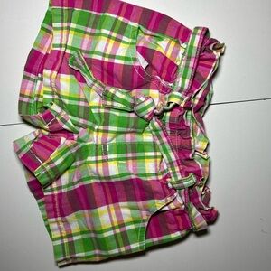 Gymboree Kids Colorful Plaid Cargo Shorts